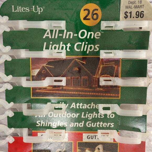 Lites Up All In One Light Clips Outdoor Shingle And Gutter Clips 2006 - Picture 2 of 5